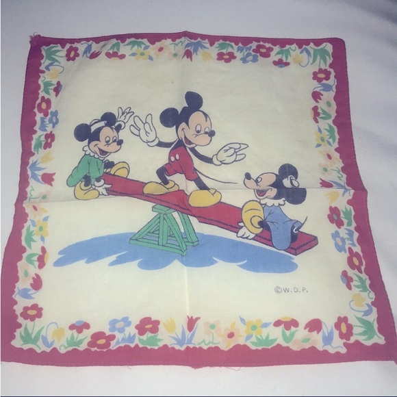Vintage Disney Mickey Mouse Handkerchief - Picture 2 of 7